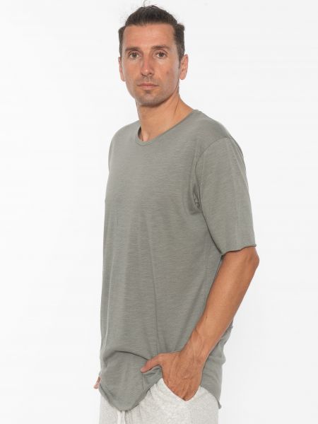 19 ATHENS T-shirt K21-1077 Λαδί - Γκρι NINETEEN - 4