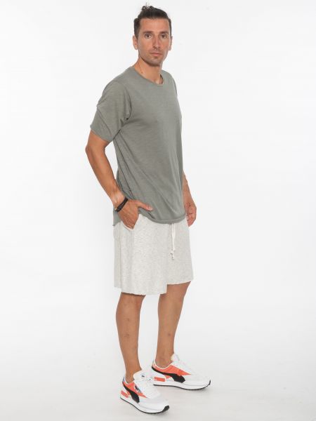 19 ATHENS T-shirt K21-1077 Olive - Gray NINETEEN - 7