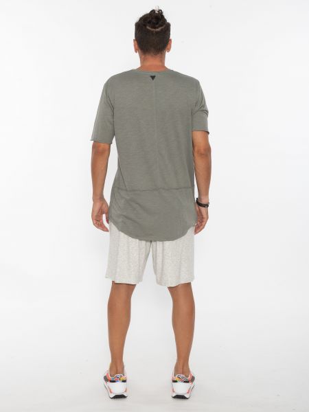 19 ATHENS T-shirt K21-1077 Λαδί - Γκρι NINETEEN - 6