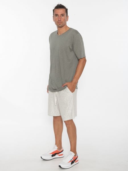 19 ATHENS T-shirt K21-1077 Olive - Gray NINETEEN - 8