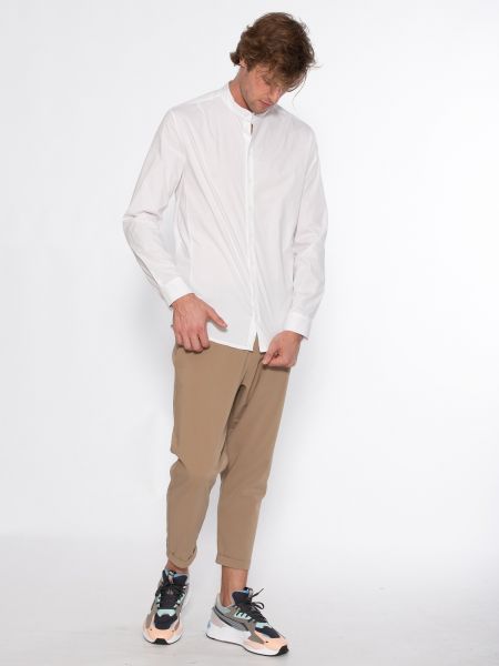 19 ATHENS Πουκάμισο mao X21-1001 Λευκό NINETEEN - 10