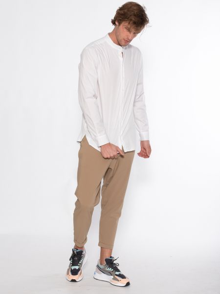 19 ATHENS Πουκάμισο mao X21-1001 Λευκό NINETEEN - 12