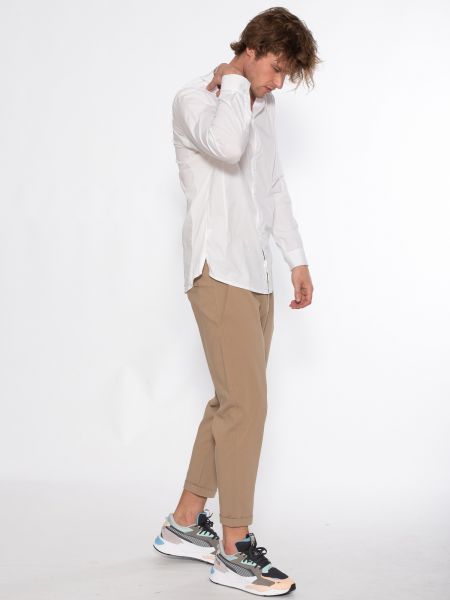 19 ATHENS Πουκάμισο mao X21-1001 Λευκό NINETEEN - 14