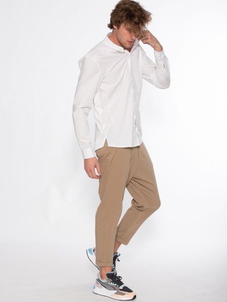 19 ATHENS Πουκάμισο mao X21-1001 Λευκό NINETEEN - 15