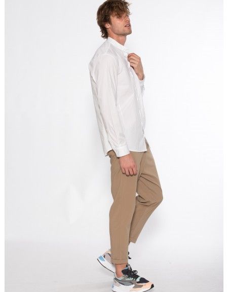 19 ATHENS Πουκάμισο mao X21-1001 Λευκό NINETEEN - 16