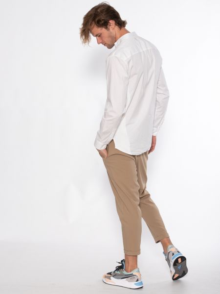 19 ATHENS Πουκάμισο mao X21-1001 Λευκό NINETEEN - 13