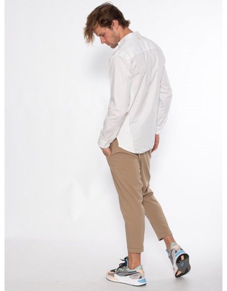 19 ATHENS Πουκάμισο mao X21-1001 Λευκό NINETEEN - 13