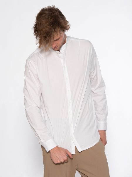 19 ATHENS Πουκάμισο mao X21-1001 Λευκό NINETEEN - 4