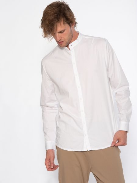 19 ATHENS Πουκάμισο mao X21-1001 Λευκό NINETEEN - 8