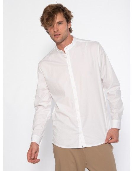 19 ATHENS Πουκάμισο mao X21-1001 Λευκό NINETEEN - 6