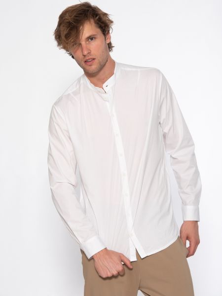 19 ATHENS Πουκάμισο mao X21-1001 Λευκό NINETEEN - 17