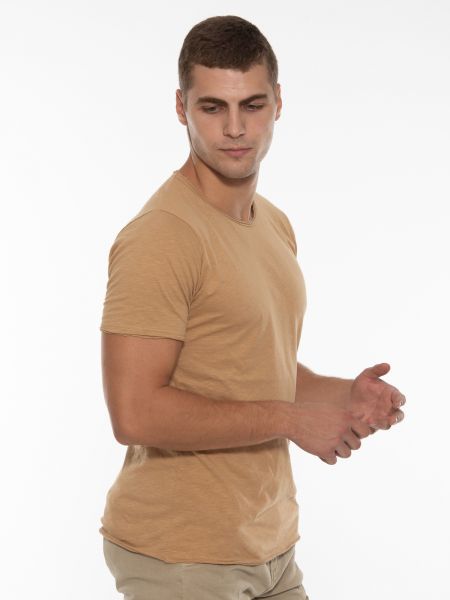 OVER-D T-shirt OT1F2W1T06 Μπεζ OVER-D - 4