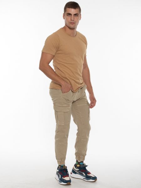 OVER-D T-shirt OT1F2W1T06 Μπεζ OVER-D - 8