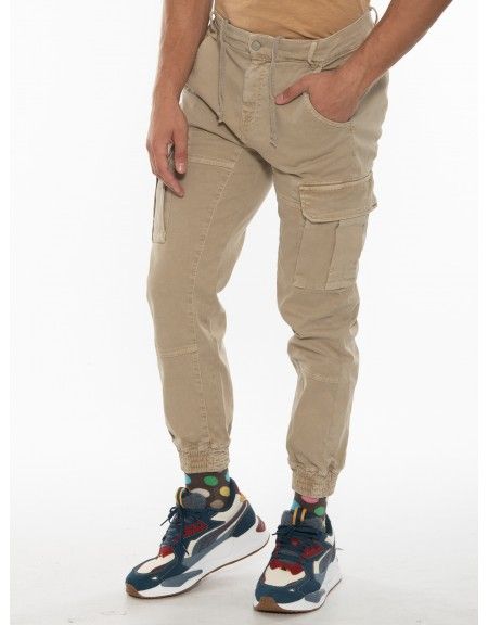 OVER-D Cargo Παντελόνι OT1F2W1P10 Μπεζ OVER-D - 4