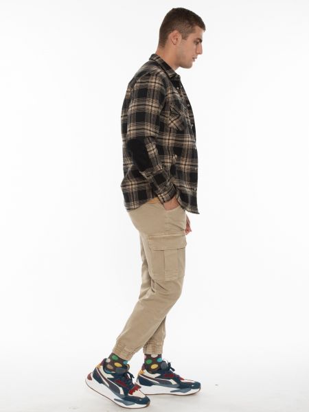 OVER-D Cargo Παντελόνι OT1F2W1P10 Μπεζ OVER-D - 12