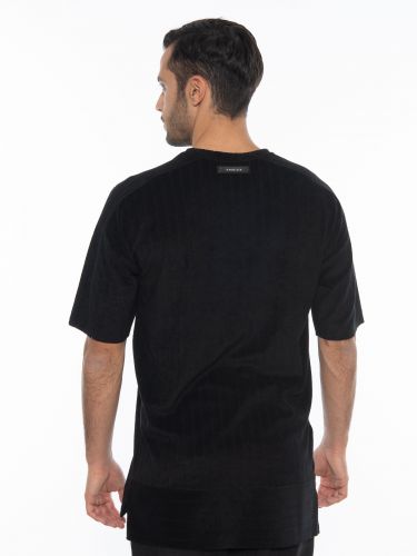 19 ATHENS Short sleeve sweatshirt X21-1057 Black