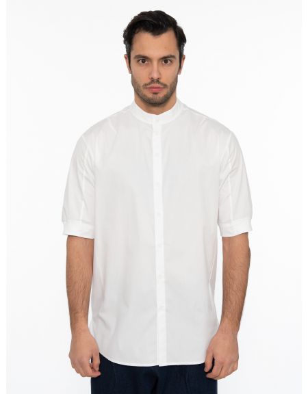 19 ATHENS Short Sleeve Shirt mao K22-1002 White NINETEEN - 1