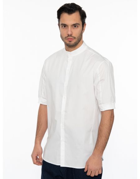 19 ATHENS Short Sleeve Shirt mao K22-1002 White NINETEEN - 4