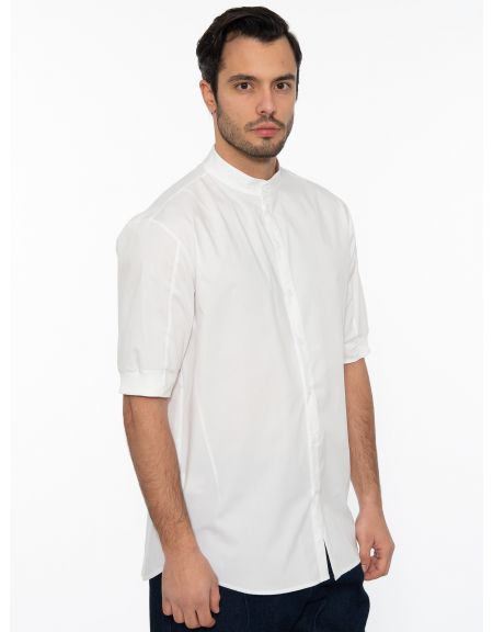 19 ATHENS Short Sleeve Shirt mao K22-1002 White NINETEEN - 3