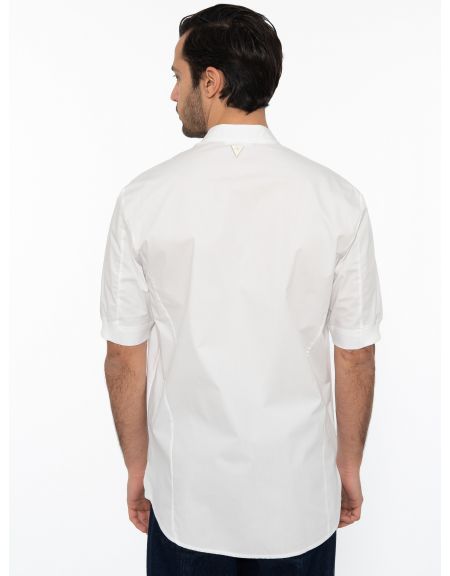 19 ATHENS Short Sleeve Shirt mao K22-1002 White NINETEEN - 2