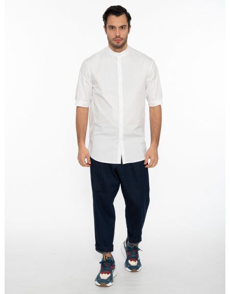 19 ATHENS Short Sleeve Shirt mao K22-1002 White NINETEEN - 6