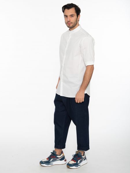 19 ATHENS Short Sleeve Shirt mao K22-1002 White NINETEEN - 11