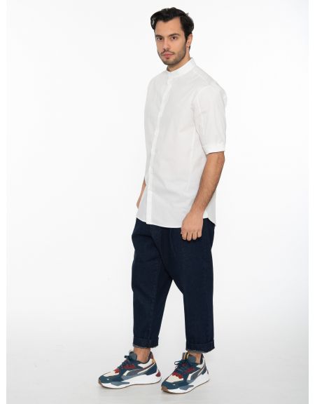 19 ATHENS Short Sleeve Shirt mao K22-1002 White NINETEEN - 11