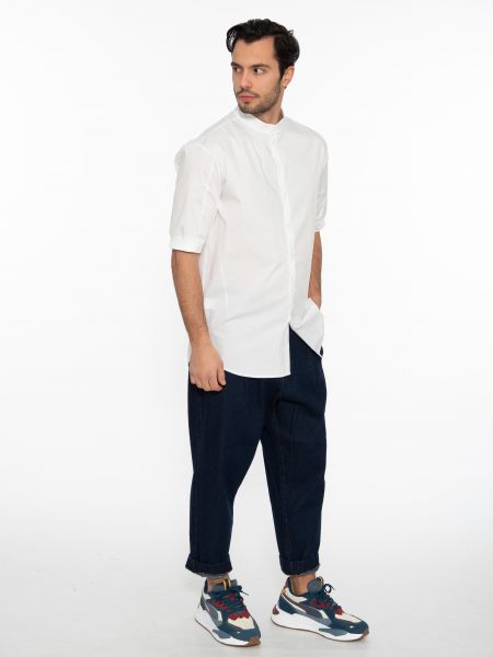 19 ATHENS Short Sleeve Shirt mao K22-1002 White NINETEEN - 8