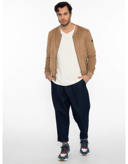 OVER-D Spring Jacket OM545GR BOMBER Brown - Tampa OVER-D - 6