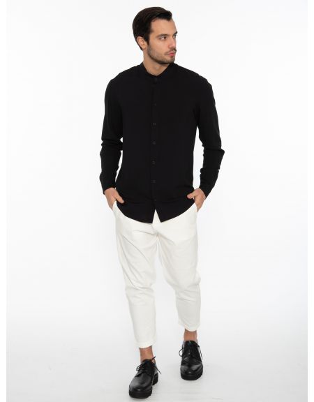 19 ATHENS Shirt mao K22-1004 Black NINETEEN - 7