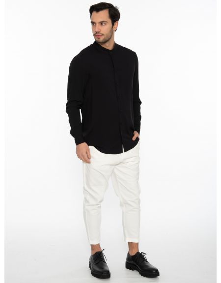 19 ATHENS Shirt mao K22-1004 Black NINETEEN - 9