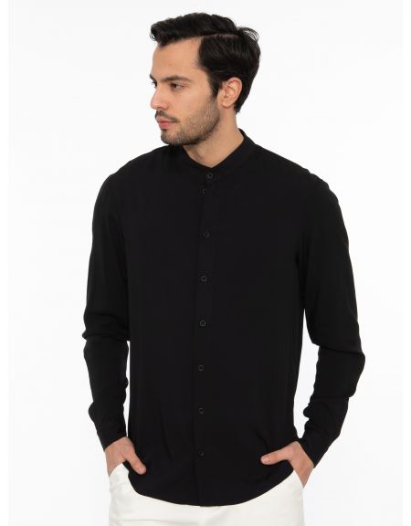 19 ATHENS Shirt mao K22-1004 Black NINETEEN - 5
