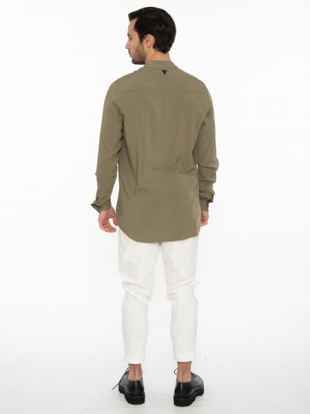 19 ATHENS Shirt mao K22-1004 Khaki NINETEEN - 7