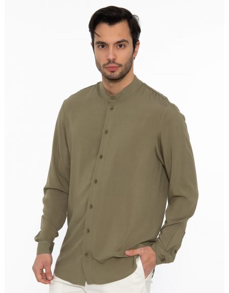19 ATHENS Shirt mao K22-1004 Khaki NINETEEN - 4