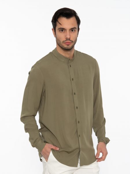 19 ATHENS Shirt mao K22-1004 Khaki NINETEEN - 3