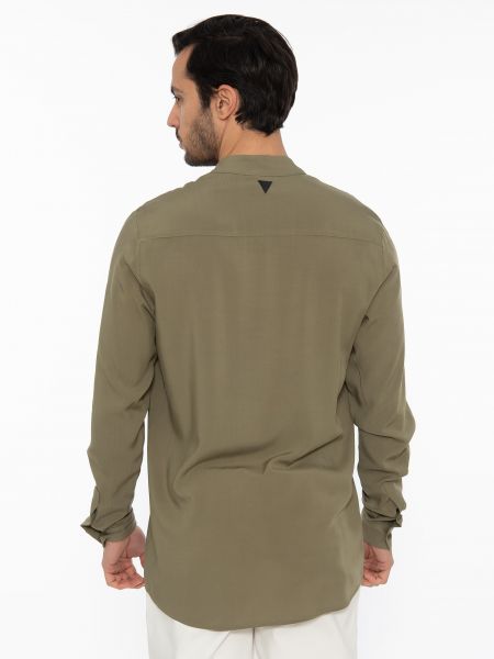 19 ATHENS Shirt mao K22-1004 Khaki NINETEEN - 2