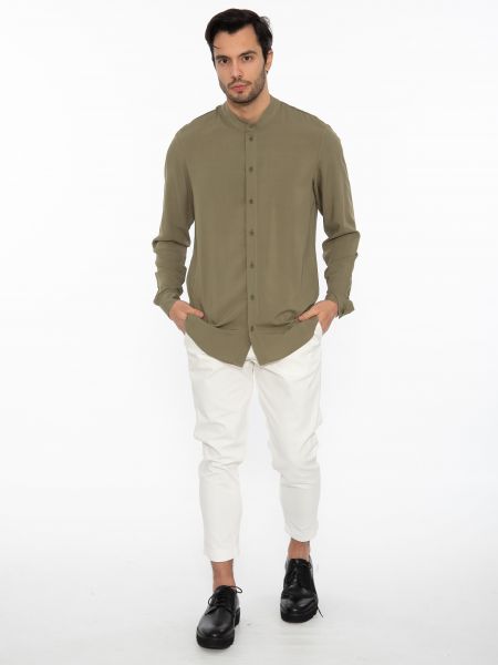19 ATHENS Shirt mao K22-1004 Khaki NINETEEN - 6