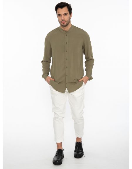 19 ATHENS Shirt mao K22-1004 Khaki NINETEEN - 6
