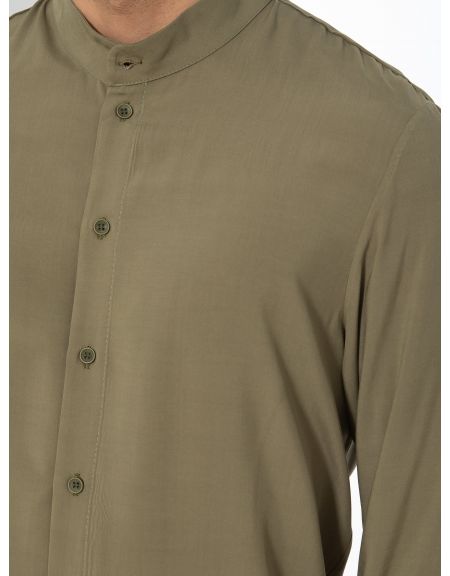 19 ATHENS Shirt mao K22-1004 Khaki NINETEEN - 5