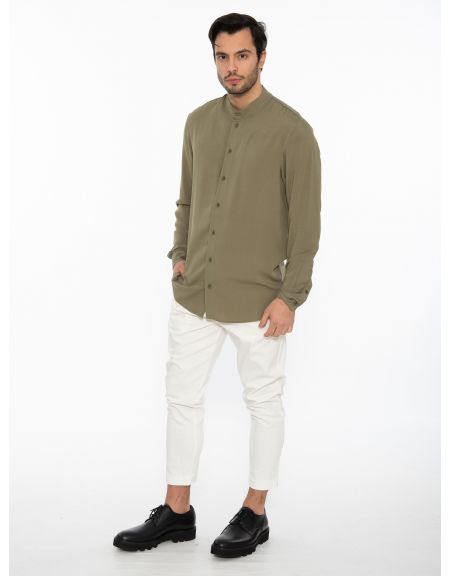 19 ATHENS Shirt mao K22-1004 Khaki NINETEEN - 10