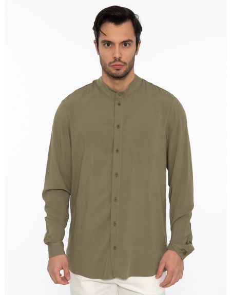 19 ATHENS Shirt mao K22-1004 Khaki NINETEEN - 11