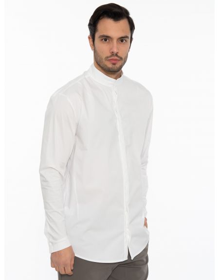 19 ATHENS Shirt mao K22-1005 White NINETEEN - 3