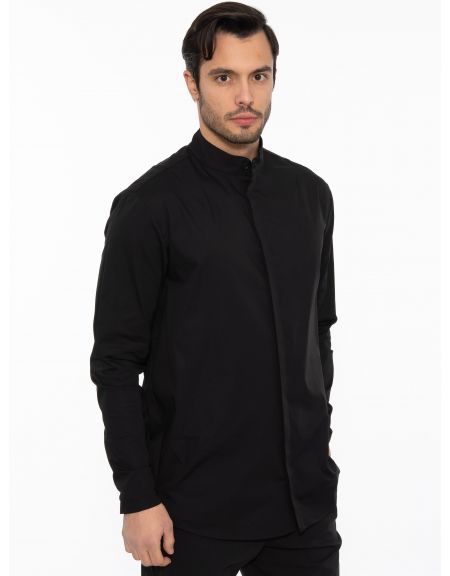 19 ATHENS Shirt mao K22-1005 Black NINETEEN - 3