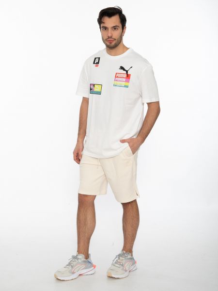 PUMA Βερμούδα μακό 533563 99 Classics Longline Shorts 10'' TR Εκρού PUMA - 9