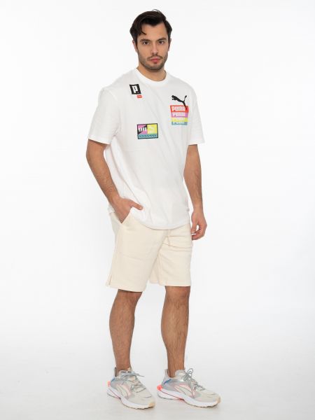 PUMA Βερμούδα μακό 533563 99 Classics Longline Shorts 10'' TR Εκρού PUMA - 8