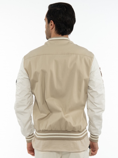 XAGON MAN Spring jacket 2PBOMBE Beige - White XAGON MAN - 2