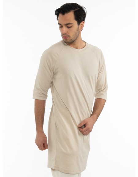 LA HAINE T-shirt long 3M BASE Beige LA HAINE - 3