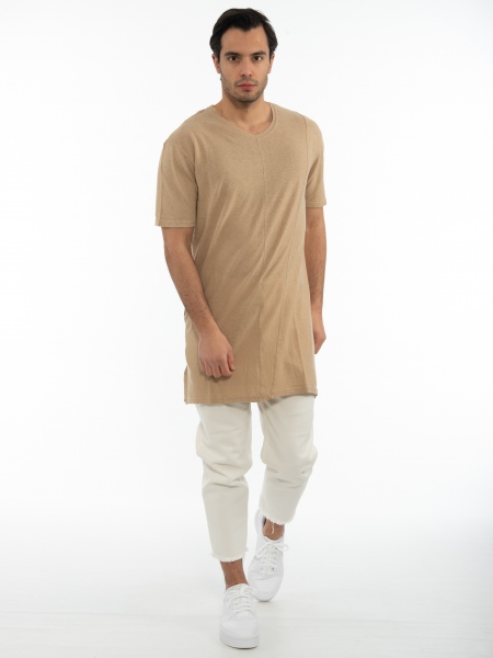 LA HAINE T-shirt 3J KREPT Beige LA HAINE - 5