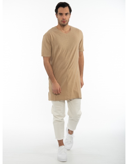 LA HAINE T-shirt 3J KREPT Beige LA HAINE - 5