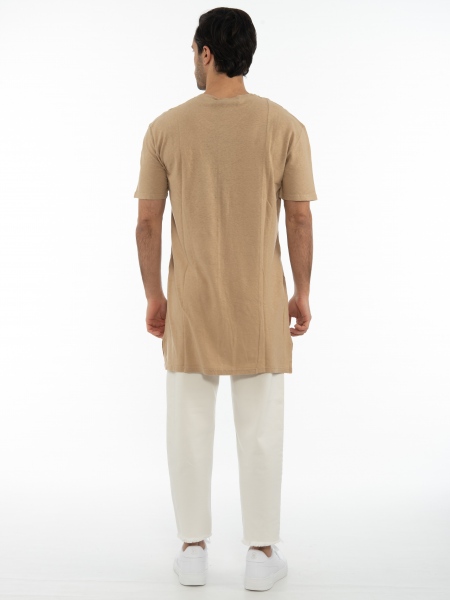 LA HAINE T-shirt 3J KREPT Beige LA HAINE - 6